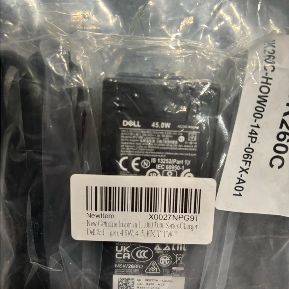 New Genuine 45W‎ AC Power Adapter Cord for Dell Inspiron